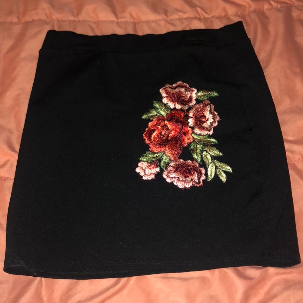 floral print tube skirt no flaws